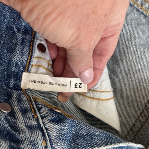 PacSun High Rise Straight Button Fly NWOT 23 - Picture 3 of 4